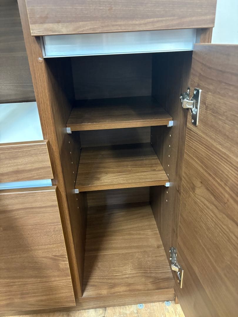 M055 レンジボード 食器棚 カップボード　上下分割可能　 幅895mm