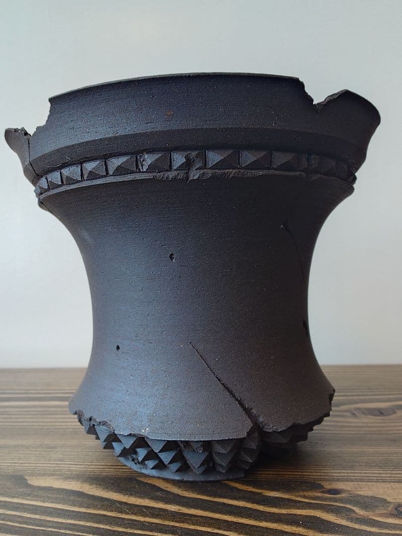 【未使用】 吉光窯 kikko 「Broken Studs FA」スタッズ 鉢