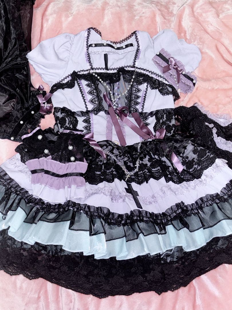 Malymoon/マリームーン クロスフリルダークシスター