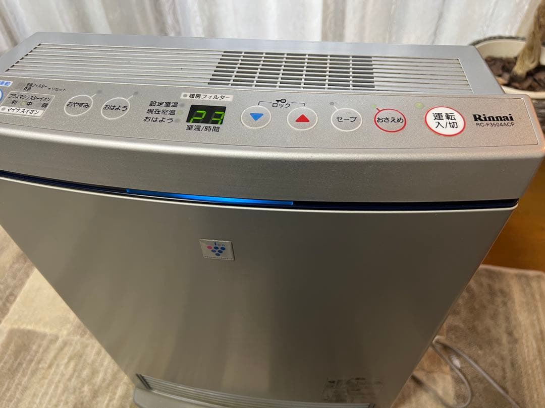 リンナイ ガスファンヒーター RC-F3504ACP 都市ガス ホース付