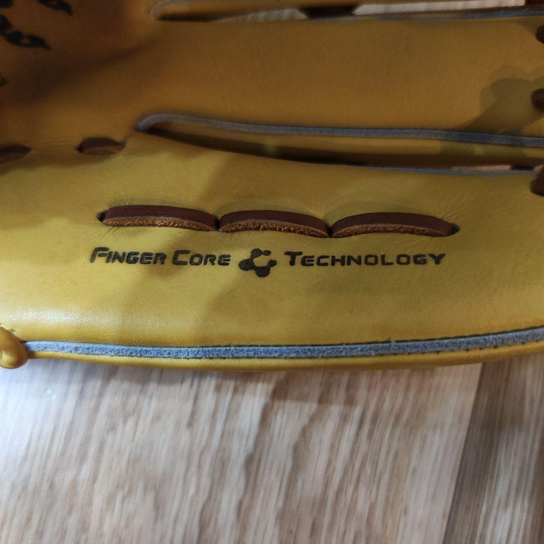 ミズノプロ　軟式用　外野手用　フィンガーコアテクノロジー イエロー 右投げ