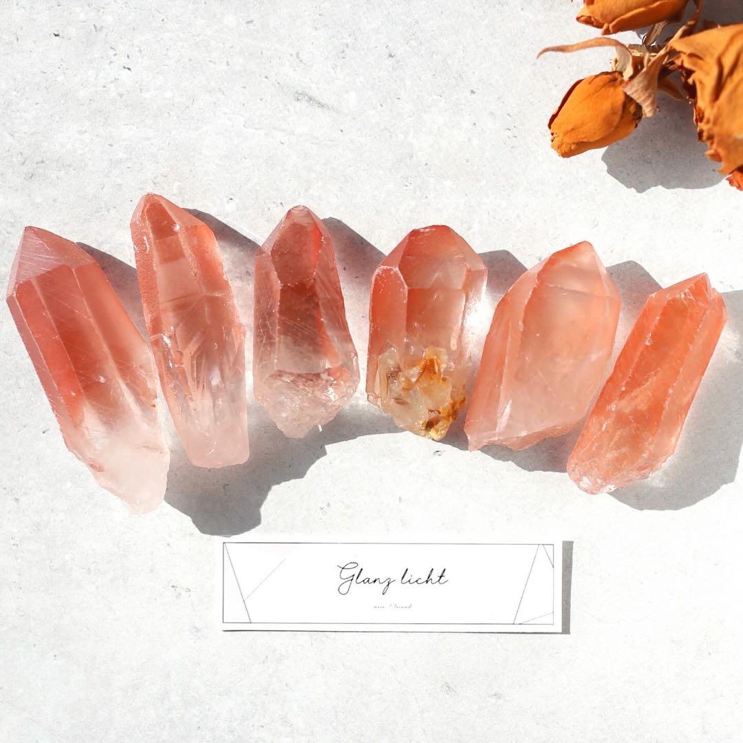 ディープピンクレムリアンシード 天然石 水晶 鉱物 一点物 クォーツ クリスタル