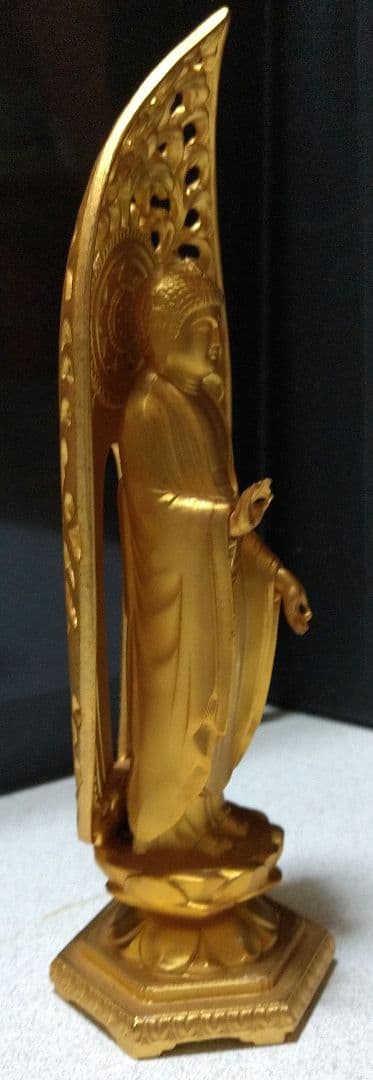 最終値下げ!仏像 釈迦如来 15.7cm(金メッキ) 高岡銅器(しゃかにょらい)