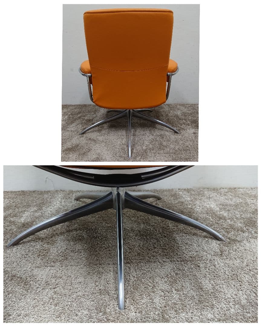 美品 EKONES Metro low メトロ リクライニング 回転 ソファ