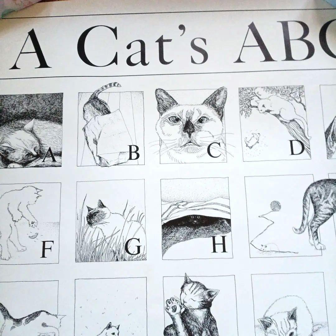 A Dog's /A Cat's イラスト大判ABCポスター 2枚/円筒容器