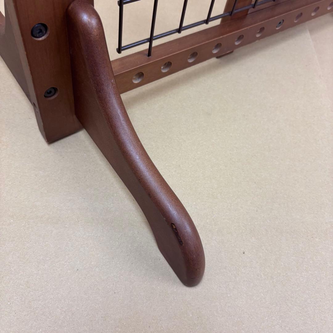 Petio 木製置くだけゲート ダークブラウン