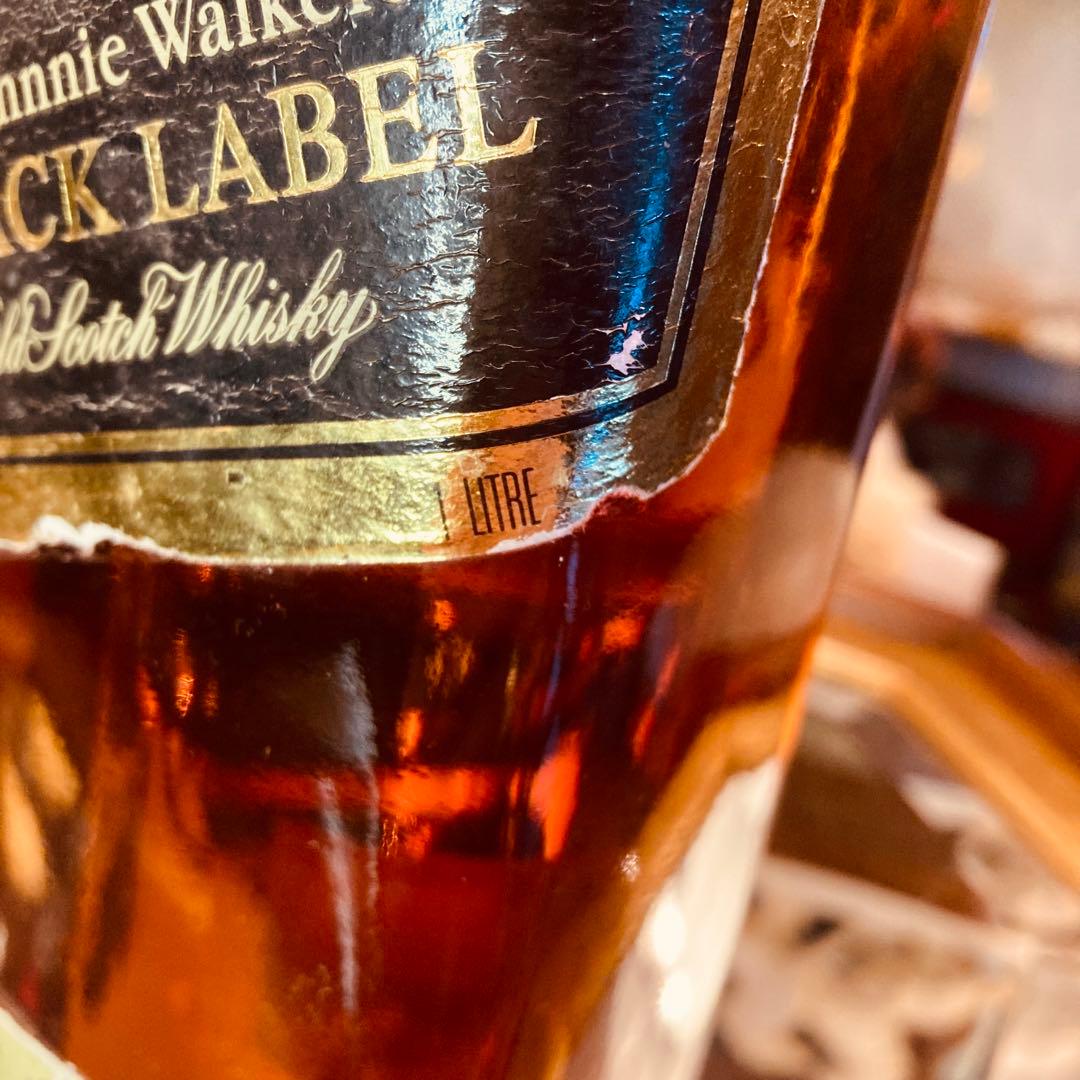 未開封古酒 '80 ジョニーウォーカー ブラックラベル 12年 1L 43％