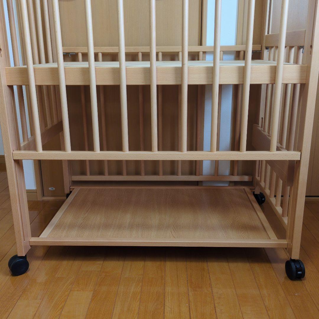 ベビーベッド サワベビー ハイタイプ　トリプルスライド 国産