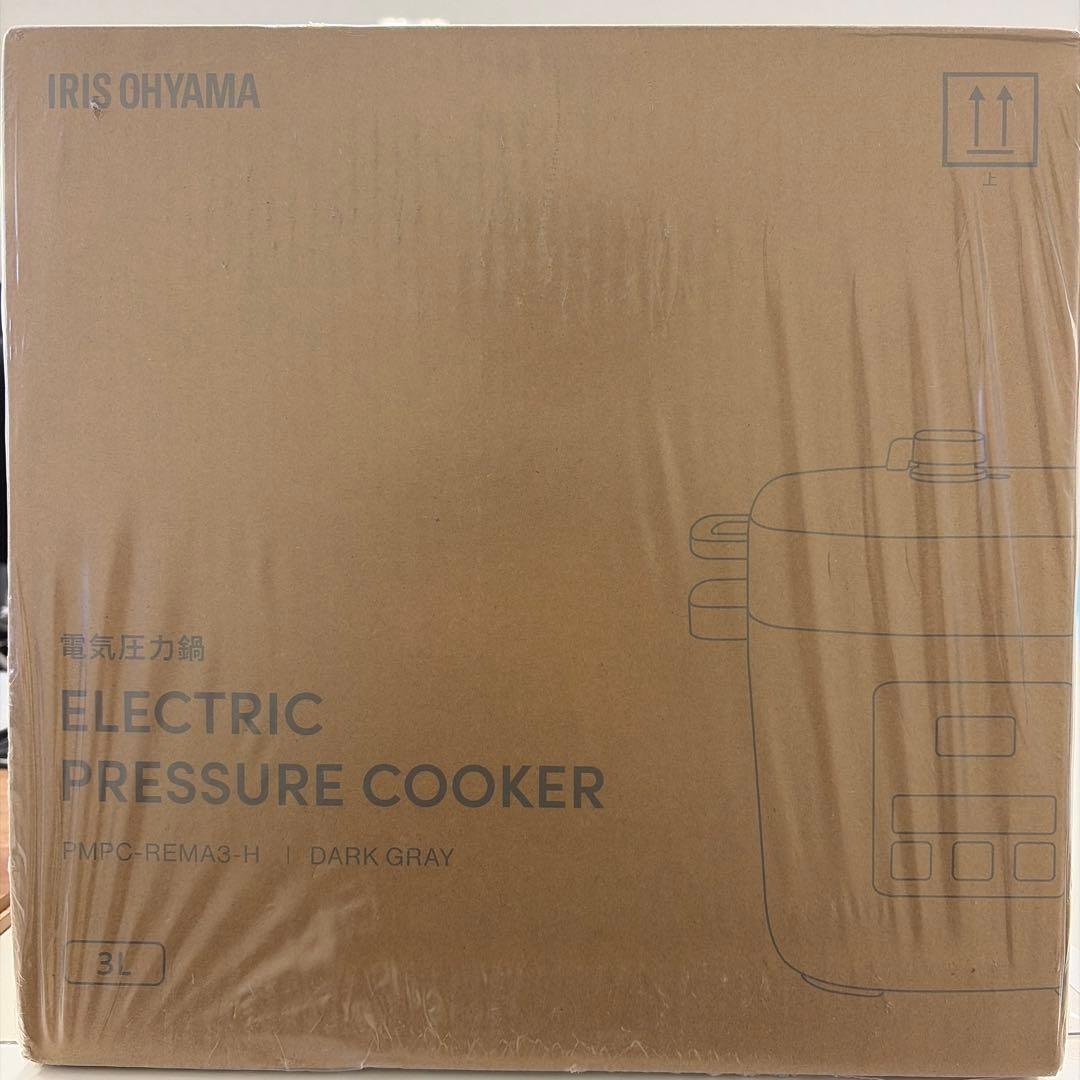 【新品未開封】IRIS OHYAMA電気圧力鍋 3.0L ダークグレー