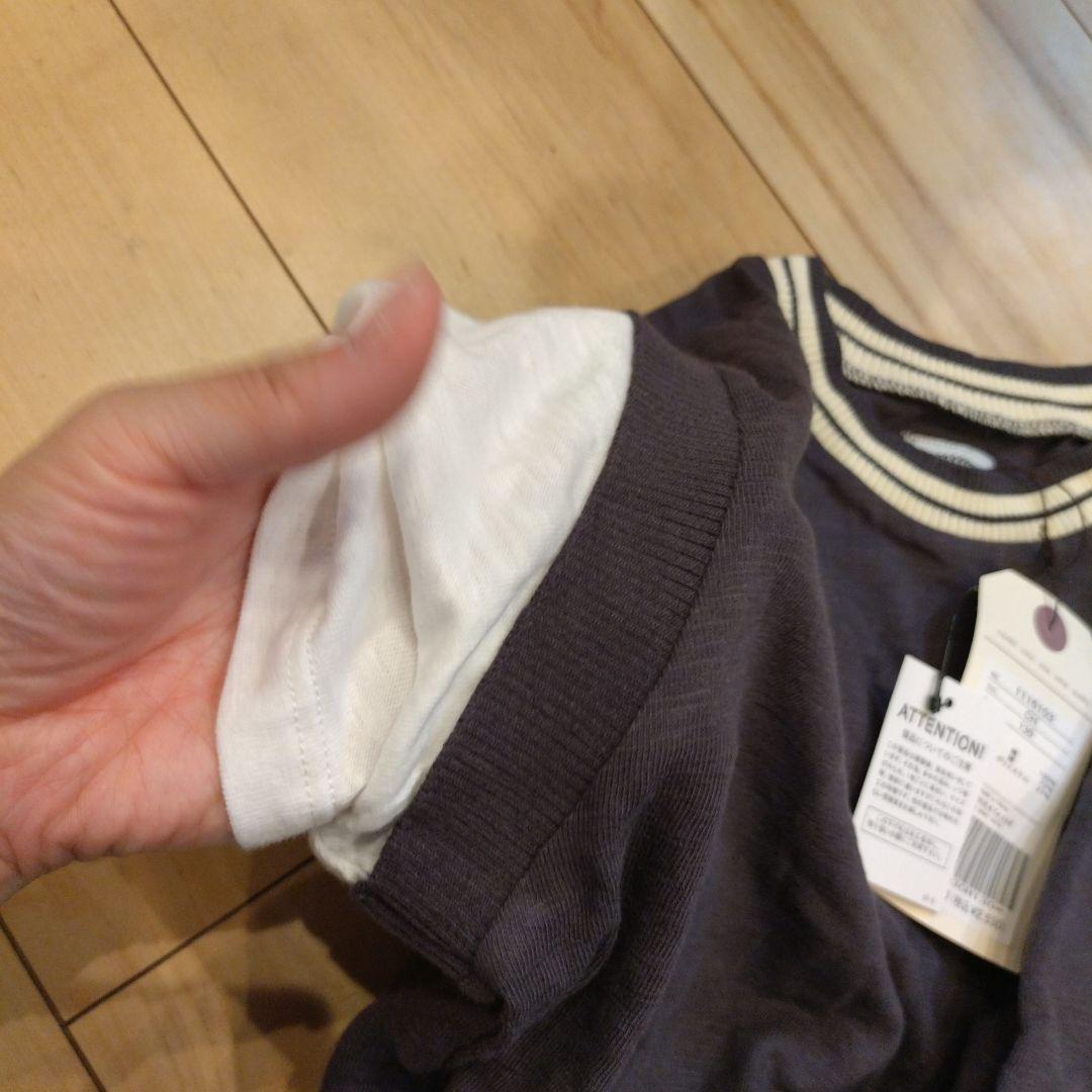 【ウエノさま専用】レイヤード風Tシャツ130チャコール他6点