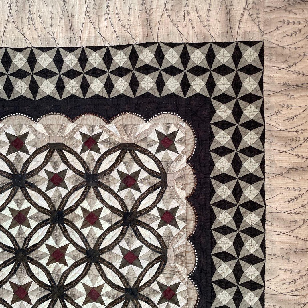 ハンドメイドパッチワークキルトのタペストリー、ベッドカバー