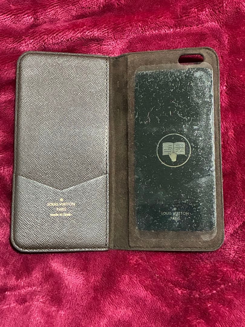 ルイヴィトン　モノグラム　iPhoneケース　フォリオ　正規品