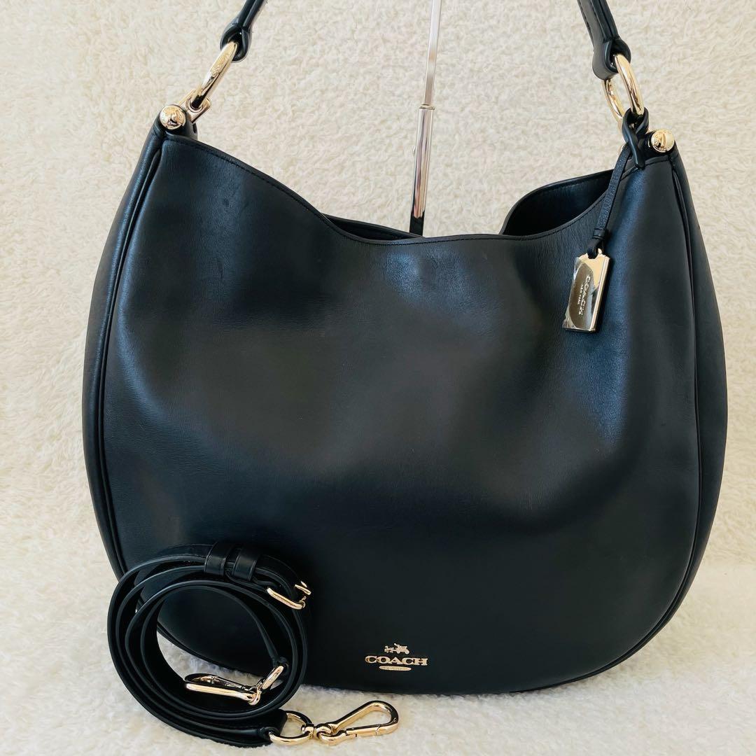 coach ショルダーバッグ ハンドバッグ 2way 斜めがけ 黒