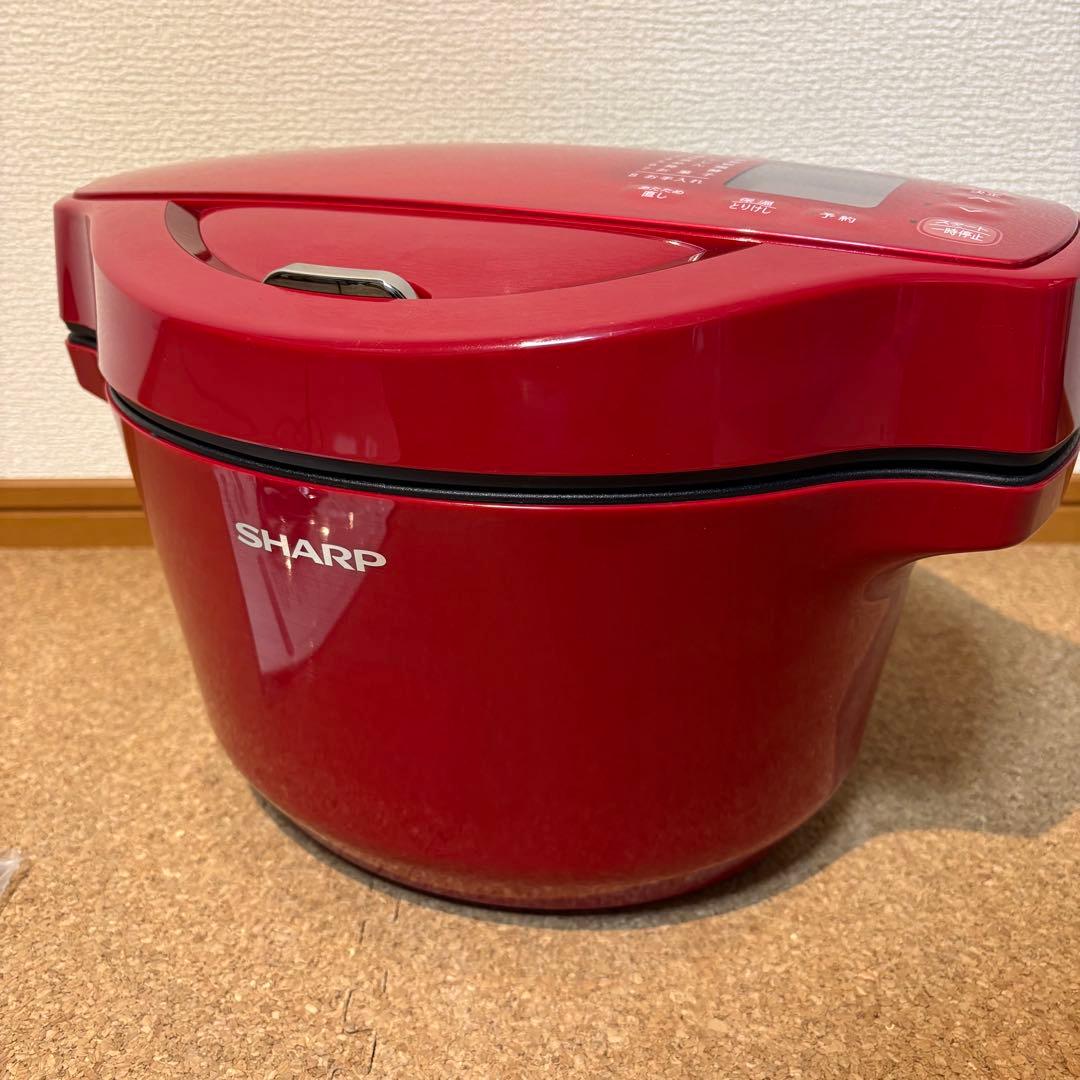 【良品】SHARP ヘルシオホットクック 水なし自動調理鍋 KN-HT99B-R