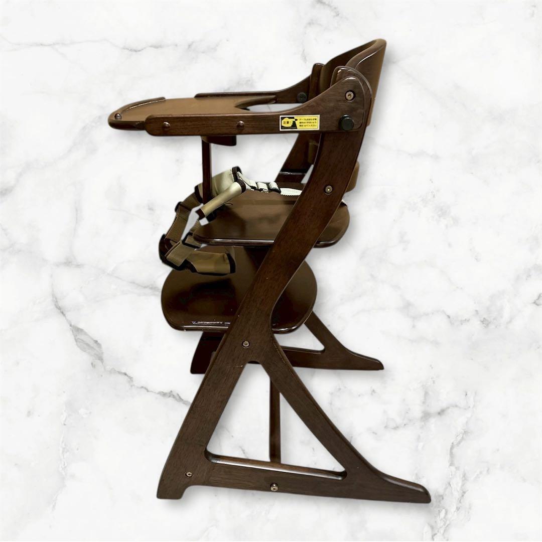 大和屋 ベビーチェア すくすくプラス 木製 ベルト付き yamatoya