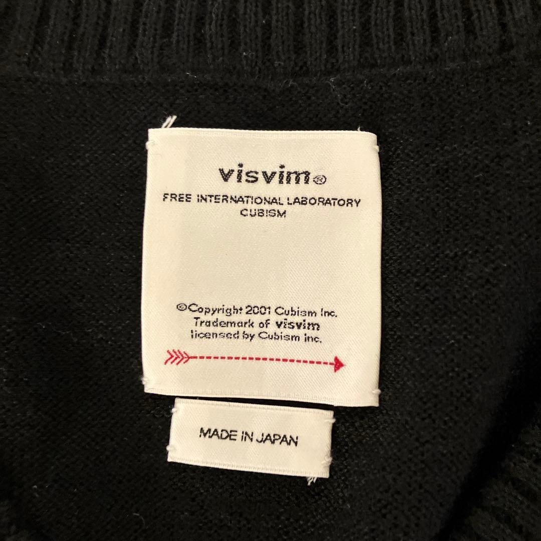 visvim 日本製麻混ブラックセーター