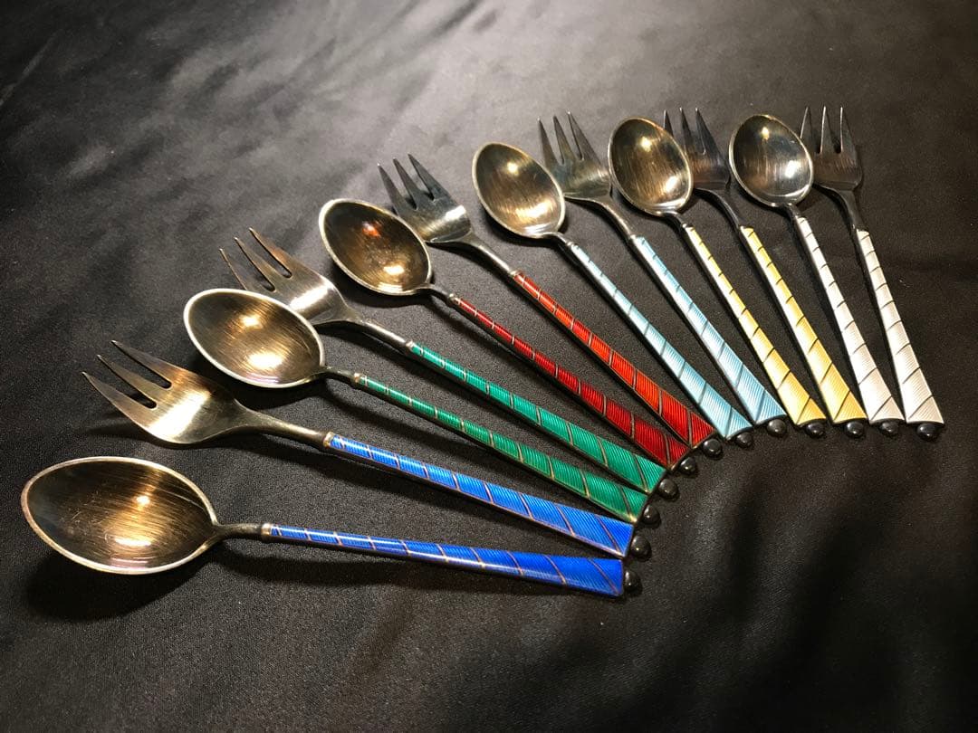 デンマーク スターリングシルバー 925スプーン フォーク ヴィンテージ