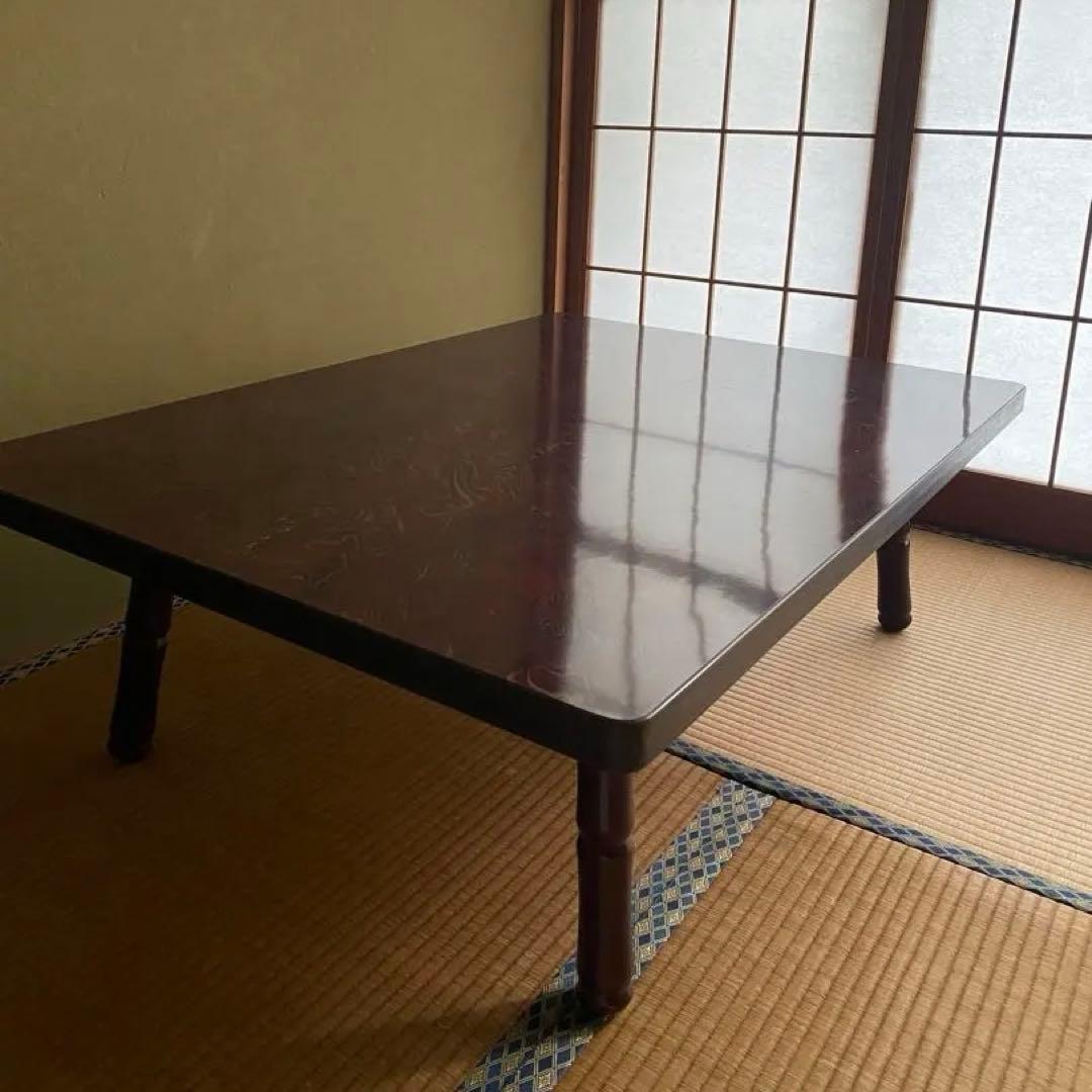 折りたたみ ちゃぶ台 長方形　座卓 昭和レトロ　古民家
