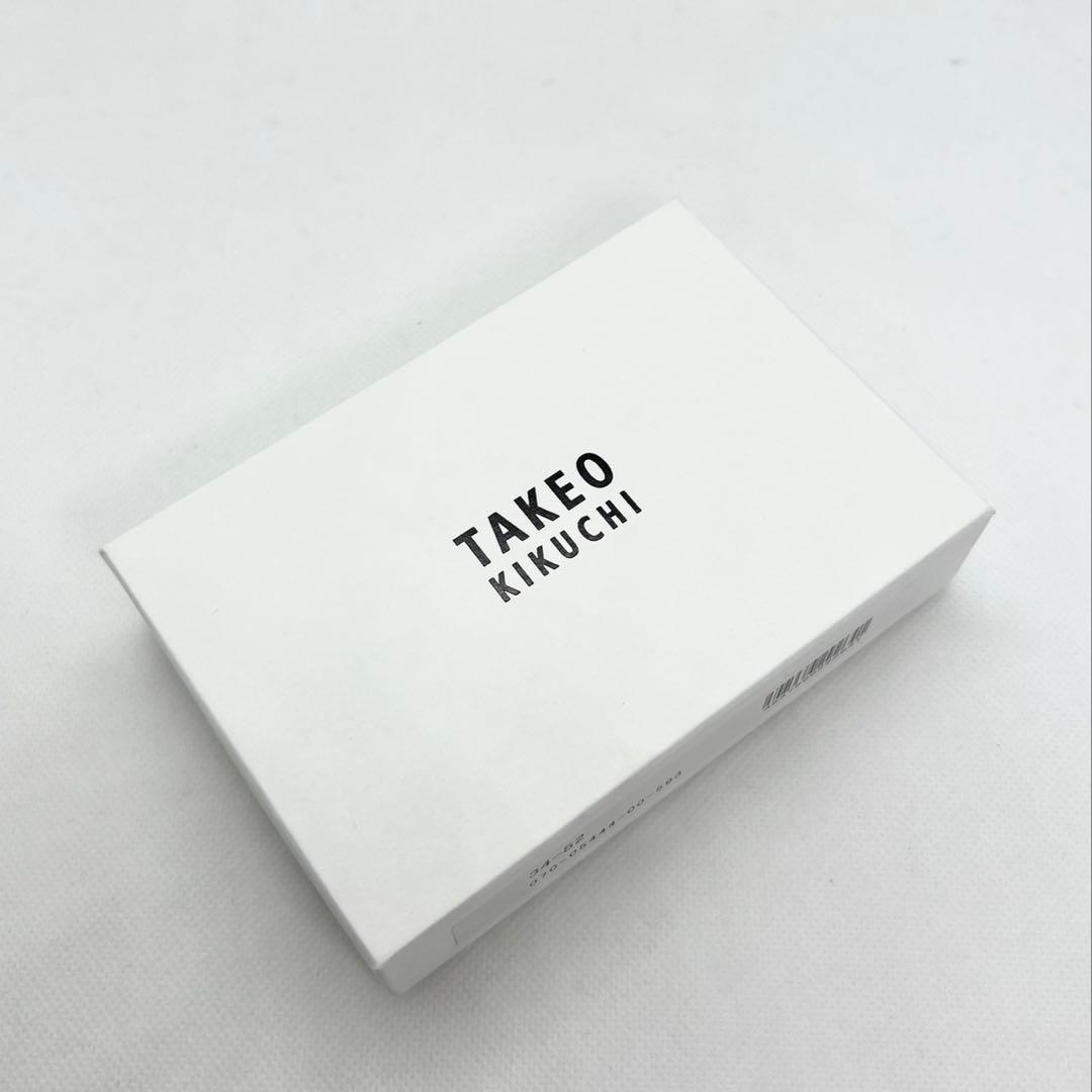 【新品未使用】タケオキクチ ブロッキング アンティーク カードケース（名刺入れ）