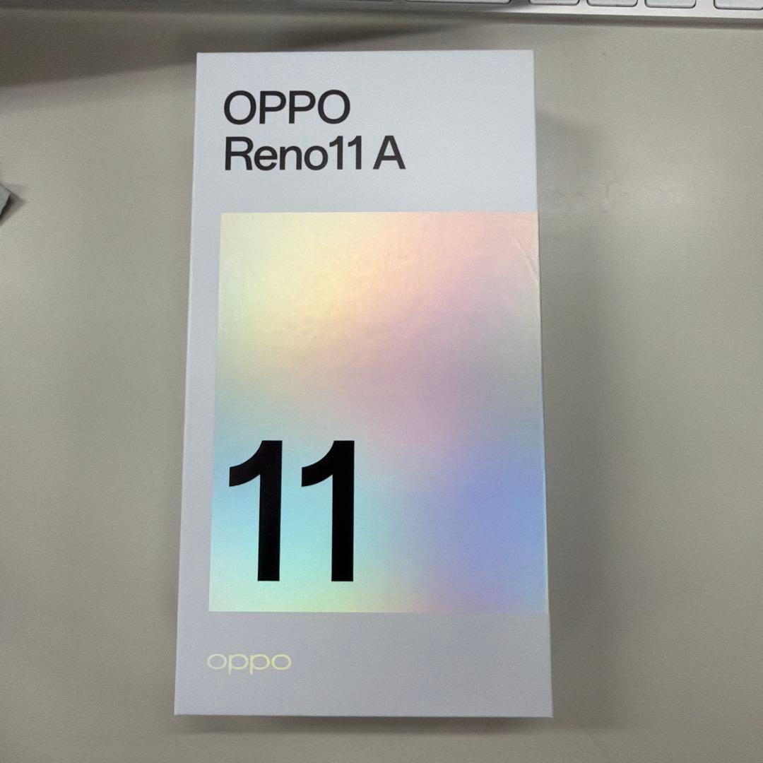 【美品】OPPO Reno11 A ホワイト 本体　ダークグリーン