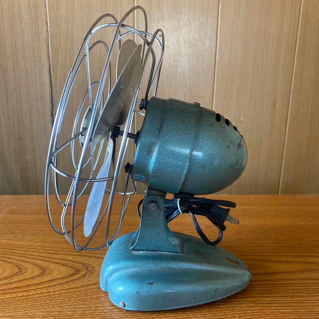 50年代、ZERO モデル 1250R 卓上扇風機 グリーン色アンティーク