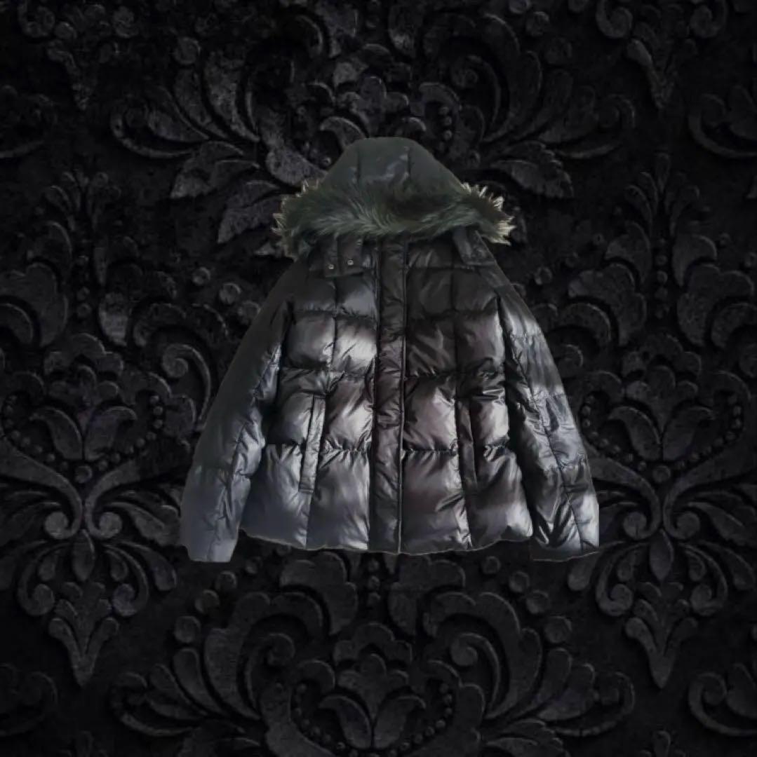 opium 平成　y2k お兄系　vkei ギャル男　黒ファー付きダウン