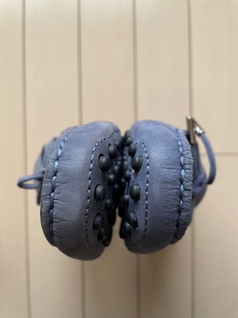 たぶちゃん　TOD'S ブルーレザー ローファー