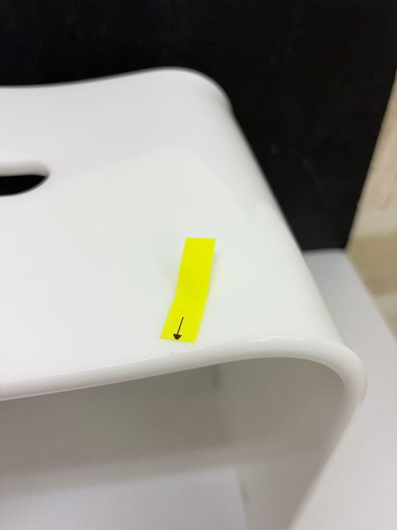 バスチェア　風呂椅子　風呂イス　アクリル　洗面器セット　高さ約40㎝ kuai