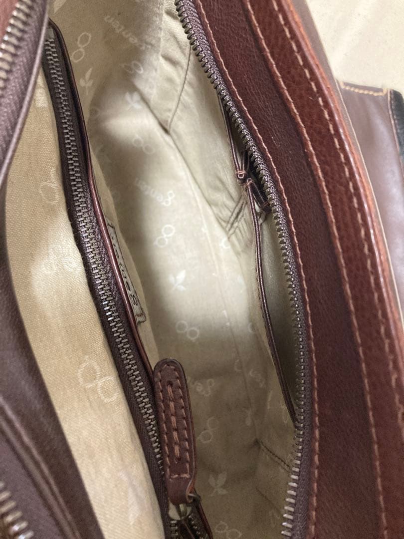 genten ハラコ ブラック　ショルダーバッグ　トートバッグ