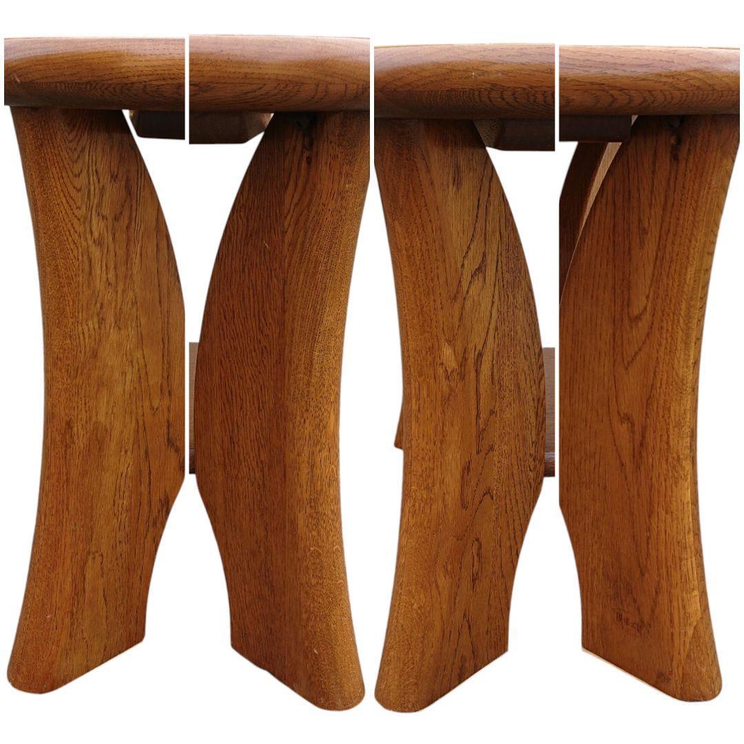 浜本工芸　ナラ無垢材 センターテーブル リビングテーブル W110cm