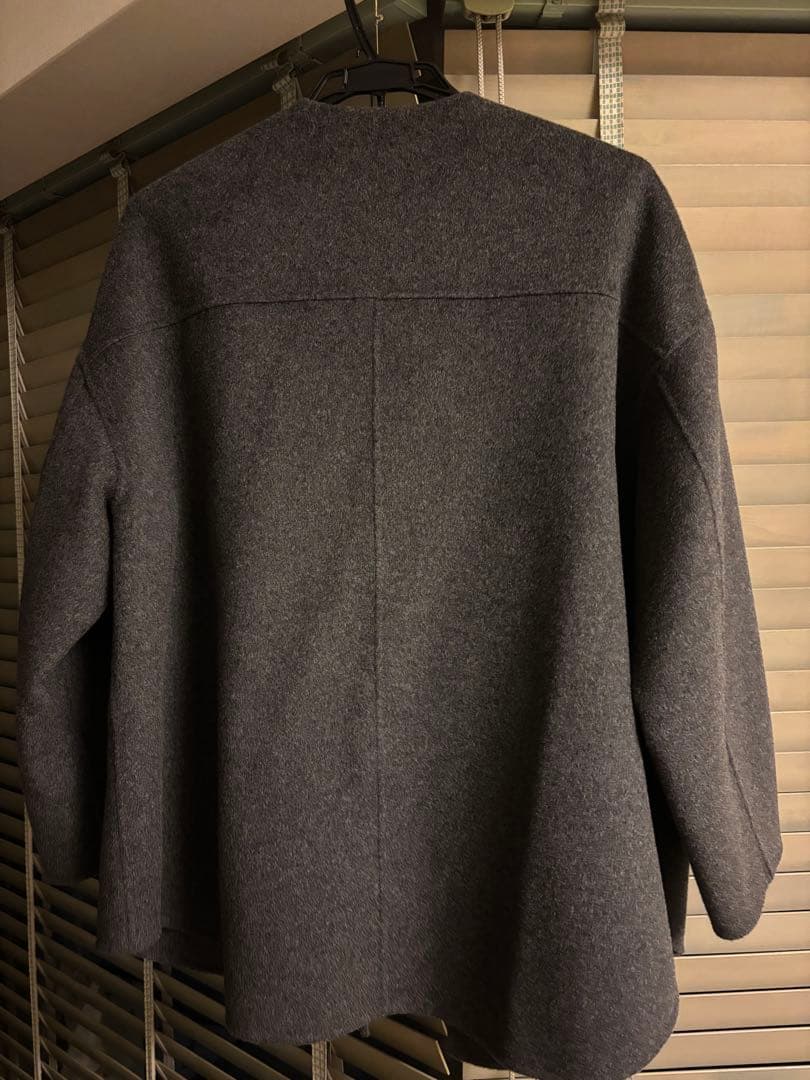 フレームワークハミルトンリバークルーネックコート　グレー　38