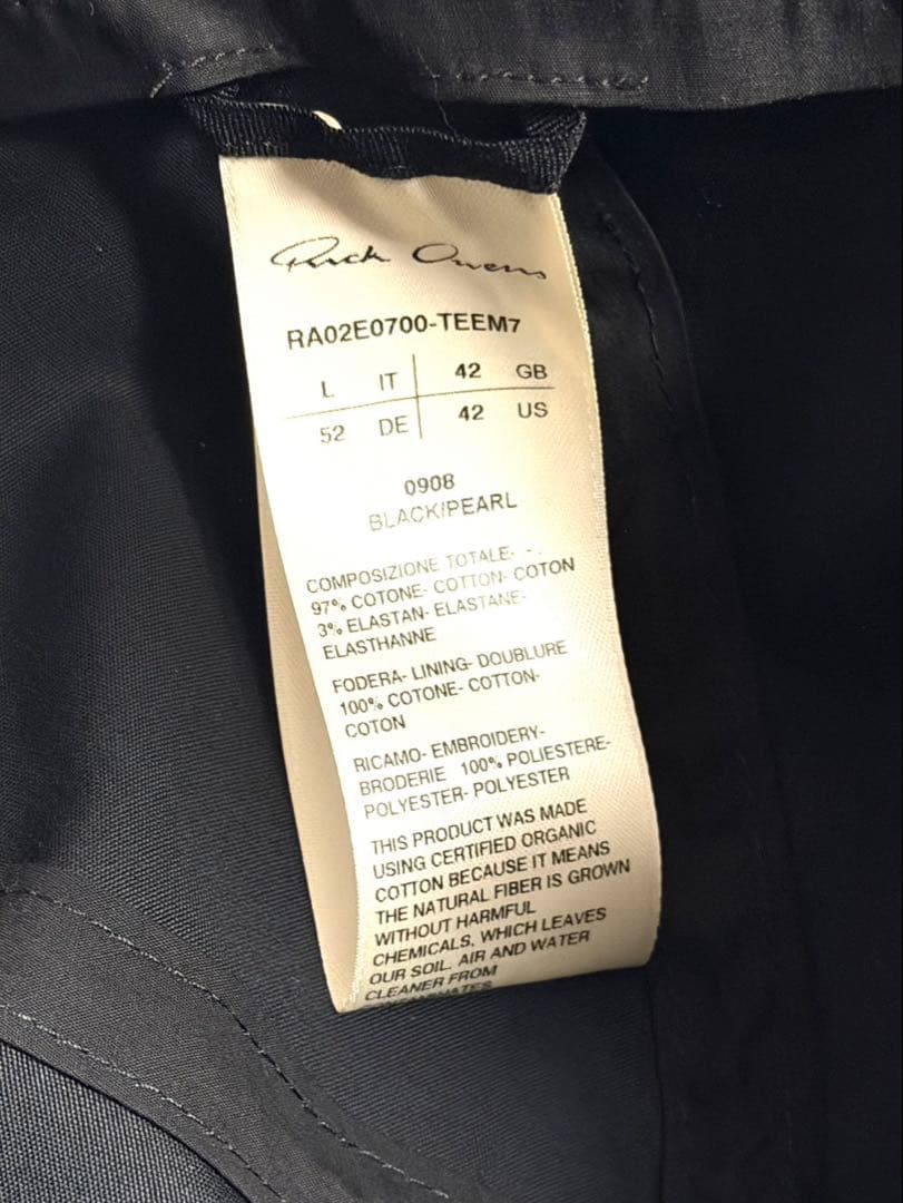 未使用に近い Rick Owens OWENSCORP キャップ L