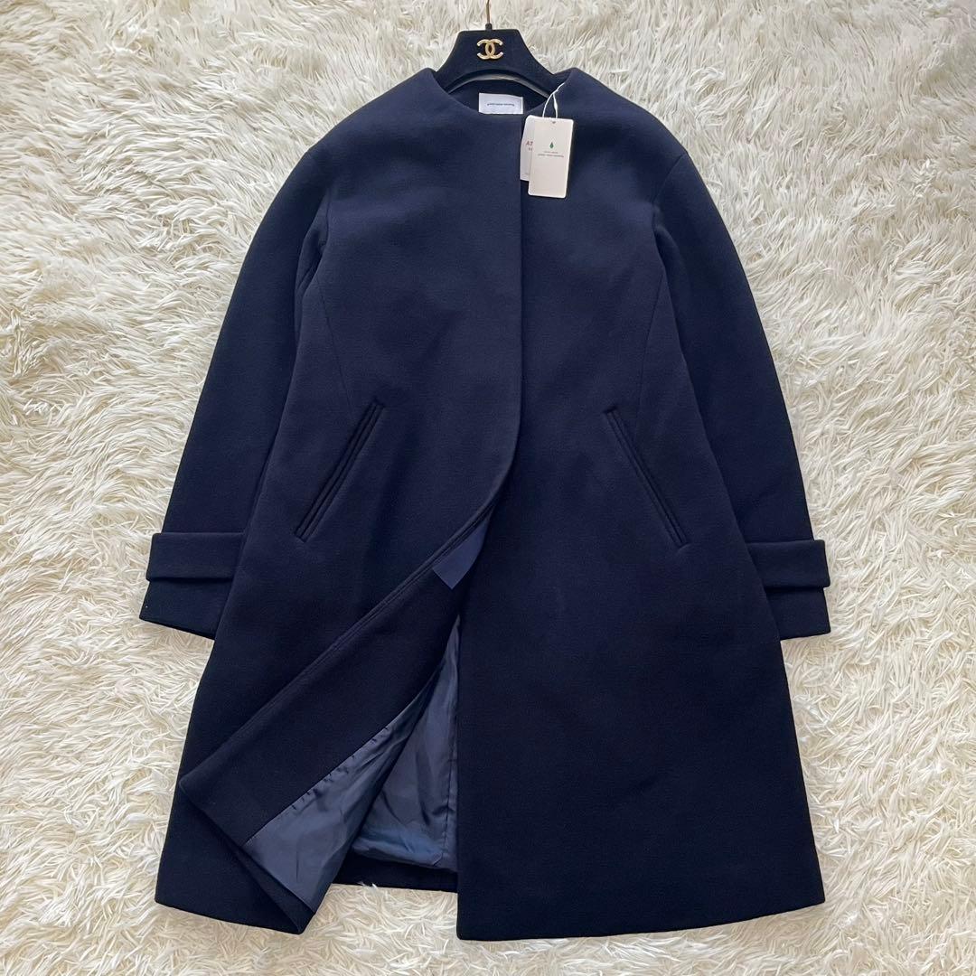 【タグ付き✨️】グリーンレーベルリラクシング ソフトメルトン Aラインコート