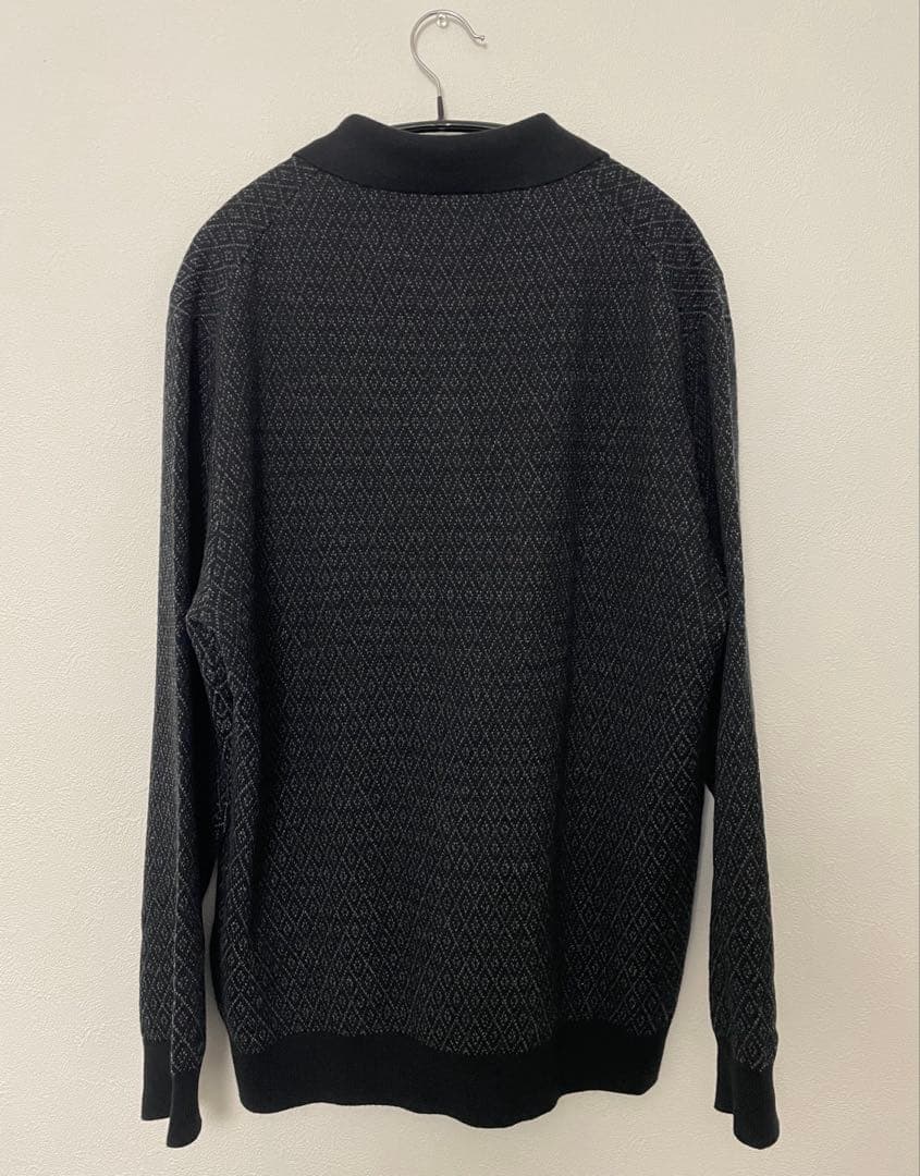 BEAMS+ ダイヤモンド パターン ニット ポロシャツ