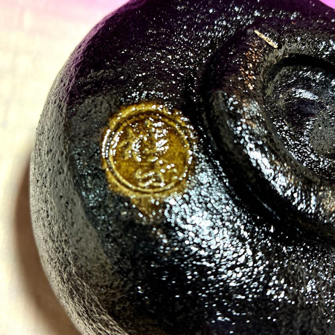 【茶盌】光悦✨黒楽 『時雨』桂窯✨作者：伊藤 桂楽