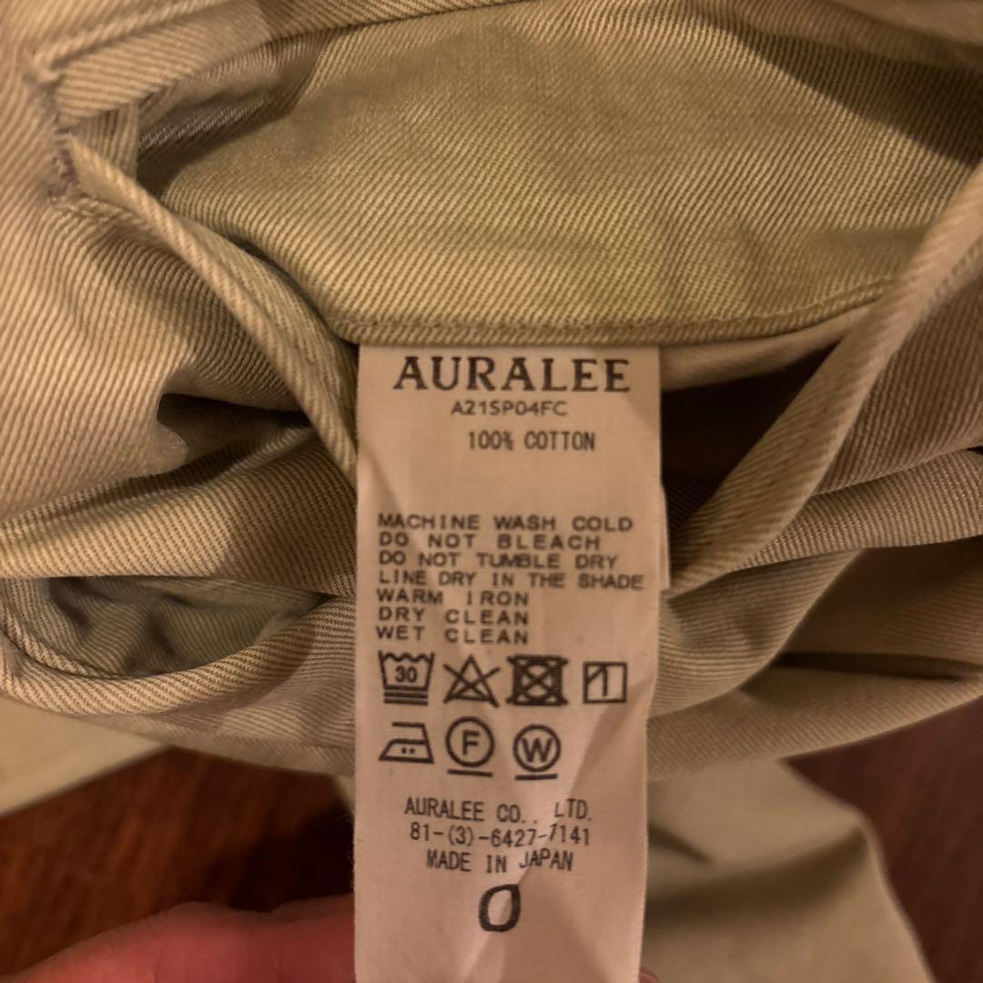 AURALEE　オーラリー　CHINO　WIDE　PANTS　チノワイドパンツ