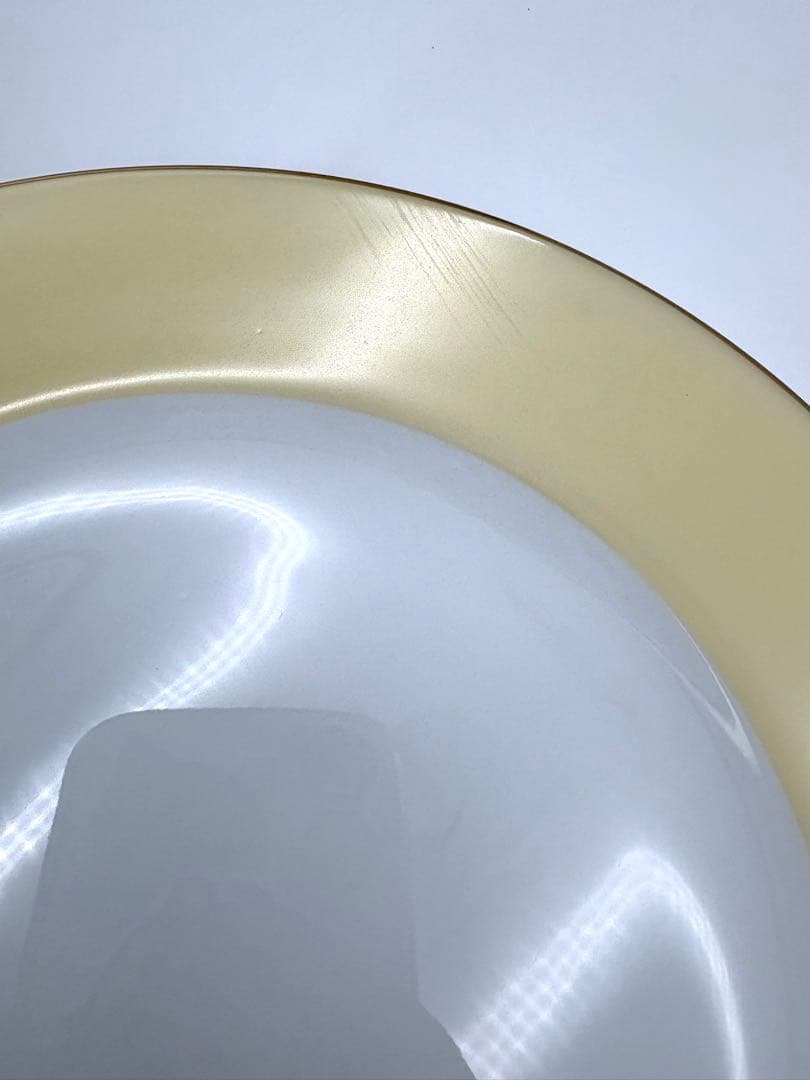 大倉陶園 OKURA 色蒔き20cmデザートプレート　クリームイエロー6枚セット