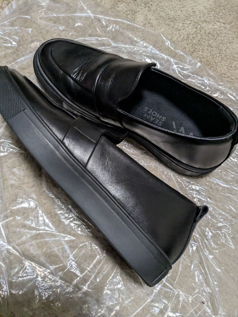 ＳＥＡＭ.SHOES ローファー　ブラック　23.5