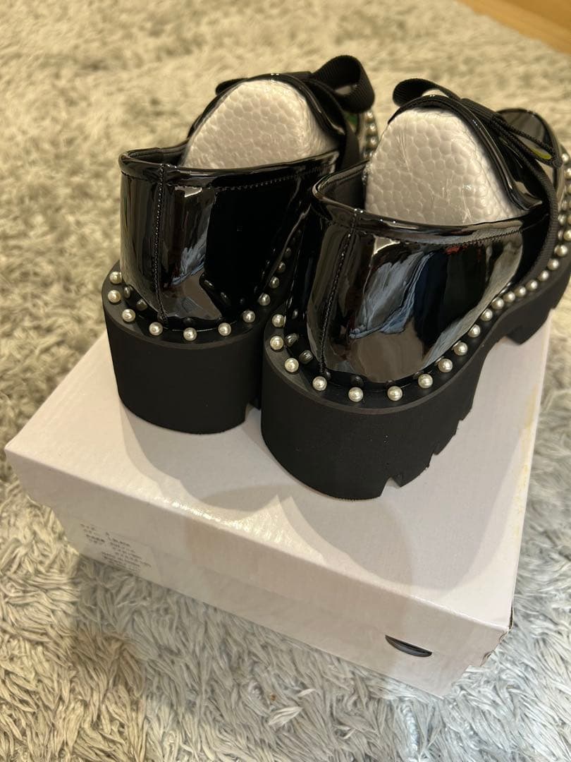 アキロン✖️Donobanコラボ　パールリボンローファー　Sサイズ