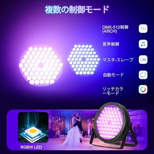 BETOPPER LEDステージライト60x2W 4 in 1 RGBW舞台照p