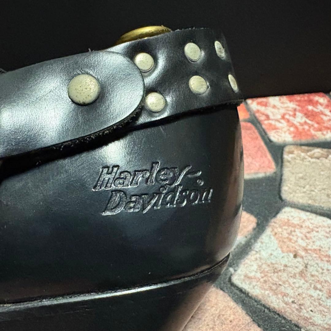 ハーレーダビッドソン　リングブーツ ローファー　メタルロゴ　スペイン製　26.5