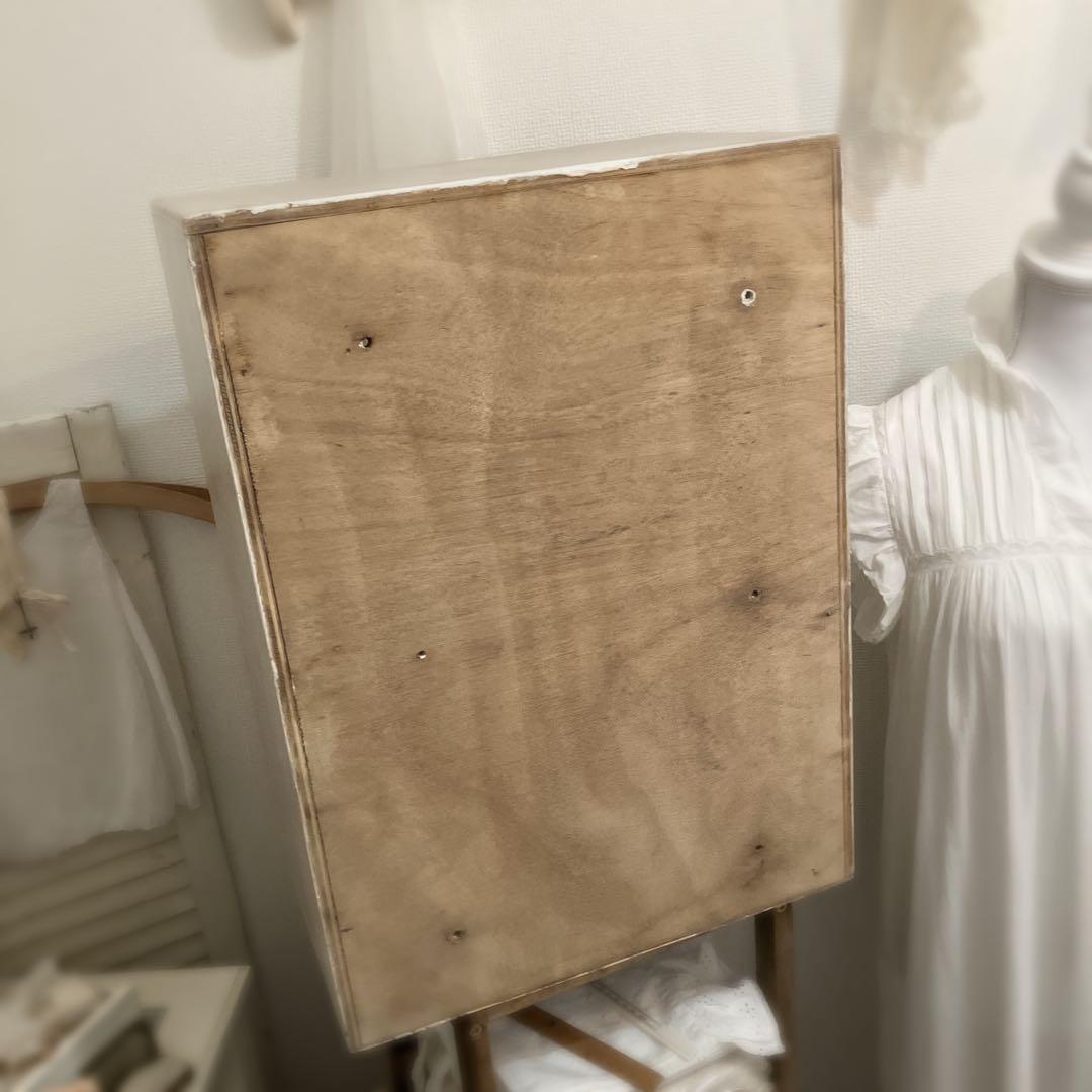 フランスアンティーク ウォールシェルフ 木製 ガラスキャビネット 棚 ブロカント