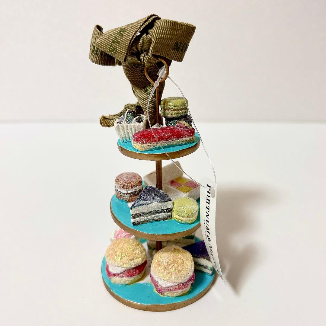 フォートナム・メイソン ティーポット＋ケーキスタンド　オーナメント2個セット