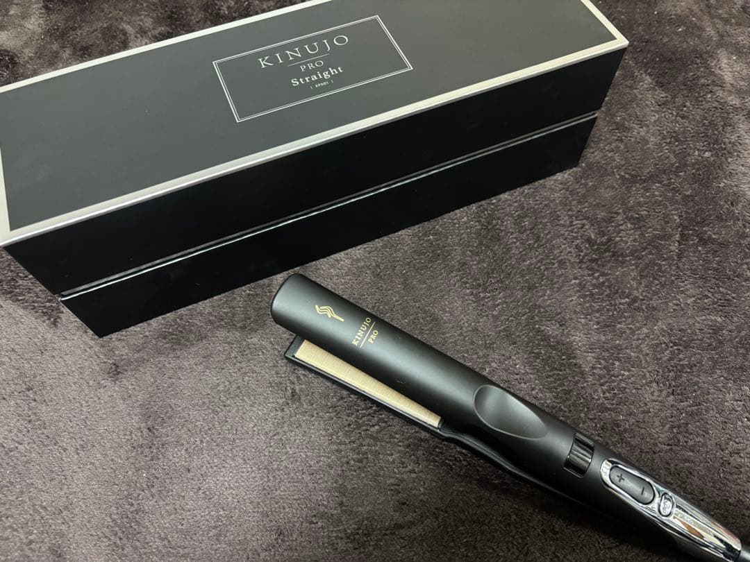箱・保証書付 KINUJO PRO 絹女 ストレートアイロン プロ KP001