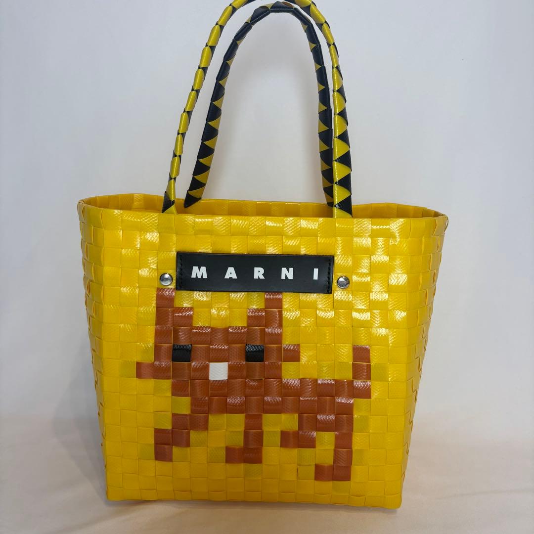 【希少】MARNI アニマルバスケット バッグ ブラウンキャット　猫　終売品