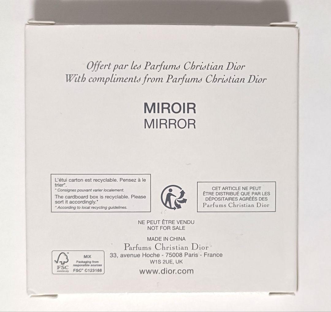 新品未使用　箱付Dior　ミラー　鏡　ノベルティ　2面　コンパクト　黒　10個