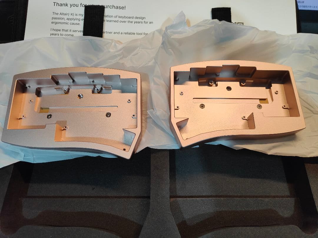 キーボード Altair-X (Rose Gold) Full kit Keycaps