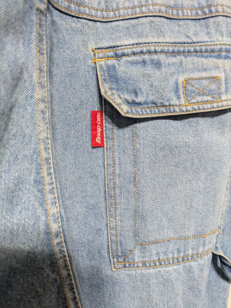 希少Snap-on デニムオーバーオール