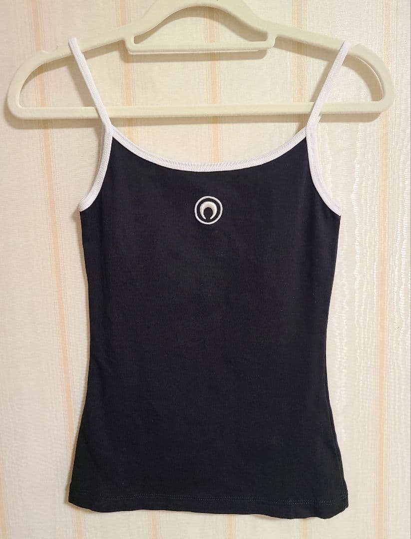 美品★Marine Serre★マリーン セル キャミソール　ブラック　S
