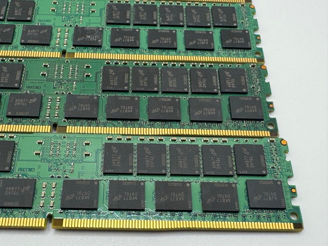 ⑦Crucial 16GB DDR4-2133P RDIMM 4枚セット